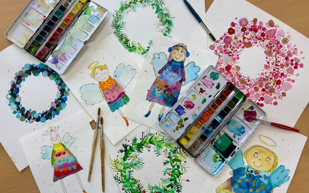 Kartenkunst aus Kinderhand